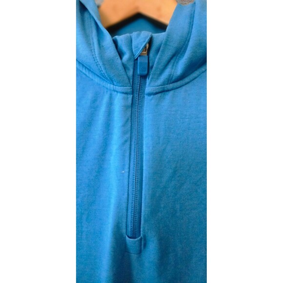 G/Fore Hoodie Mens Blue 1/4 Zip Casual Lightweight Stretch Golf Size XL - Picture 3 of 7